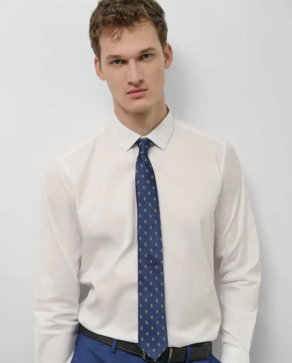 Обычная приталенная мужская рубашка Roberto Verino, белый
Обычная приталенная мужская рубашка Roberto Verino, белый