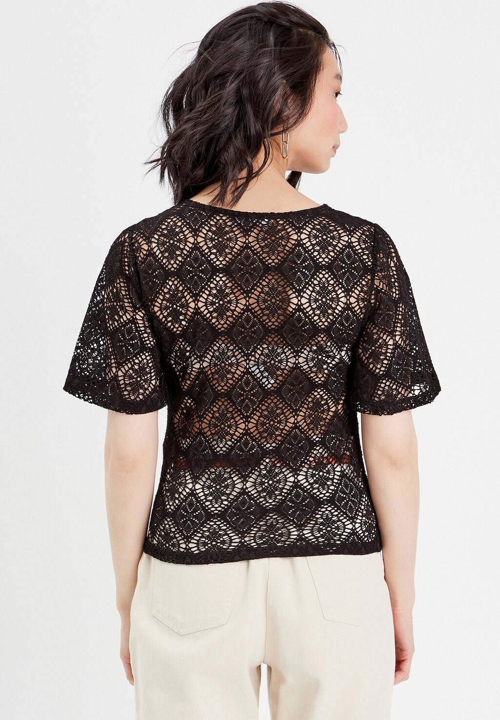 Блузка Mit Rüschen Cache Cache, черный 
Блузка Mit Rüschen Cache Cache, черный