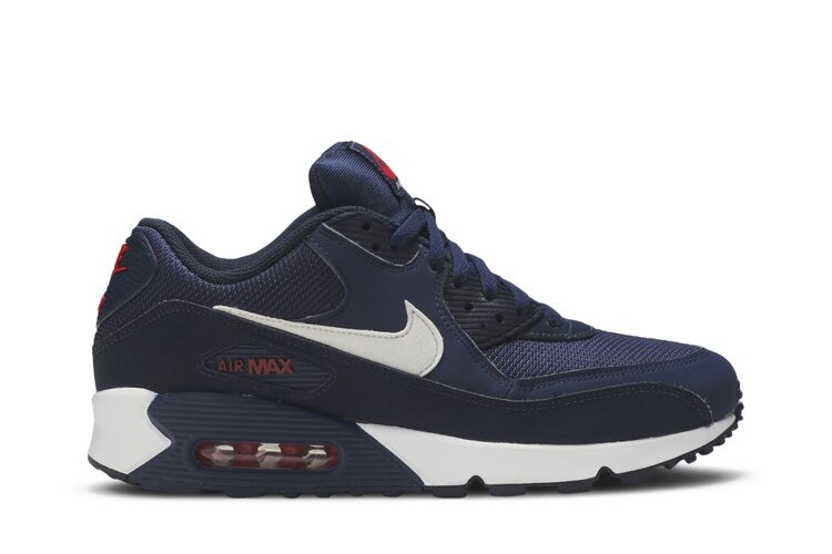 Кроссовки Nike Air Max 90 Essential 'Midnight Navy', синий 
Кроссовки Nike Air Max 90 Essential 'Midnight Navy', синий