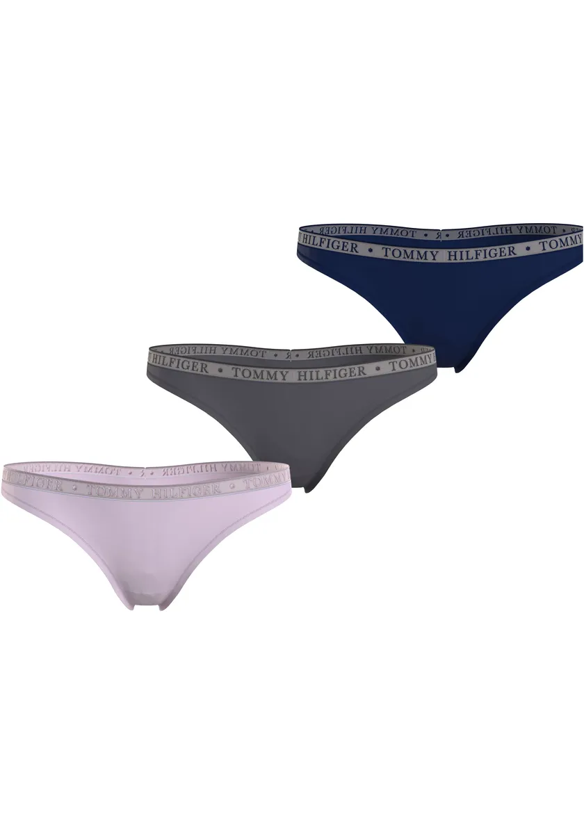 Трусы Tommy Hilfiger Underwear "LACE 3P THONG (EXT SIZES)" (3 шт. в упаковке), с поясом с логотипом Tommy Hilfiger, розовый
Трусы Tommy Hilfiger Underwear "LACE 3P THONG (EXT SIZES)" (3 шт. в упаковке), с поясом с логотипом Tommy Hilfiger, розовый