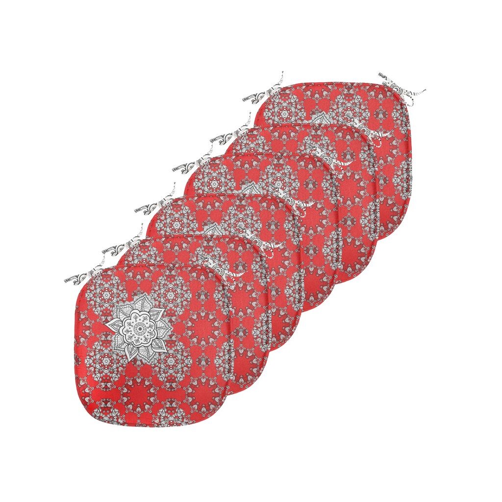 ABAKUHAUS Red Mandala Подушка для обеденного стула Декоративная водонепроницаемая подушка с каракулями с ремнями для кухонных сидений 40 см x 40 см Упаковка из 6 шт. Алого белого и черного цвета
ABAKUHAUS Red Mandala Подушка для обеденного стула Декоративная водонепроницаемая подушка с каракулями с ремнями для кухонных сидений 40 см x 40 см Упаковка из 6 шт. Алого белого и черного цвета