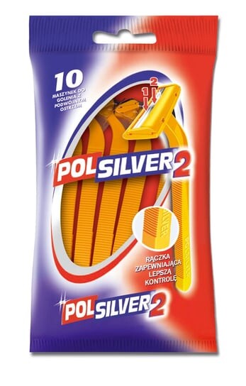 Бритва одноразовая, 10 шт. Polsilver, Gillette 
Бритва одноразовая, 10 шт. Polsilver, Gillette
