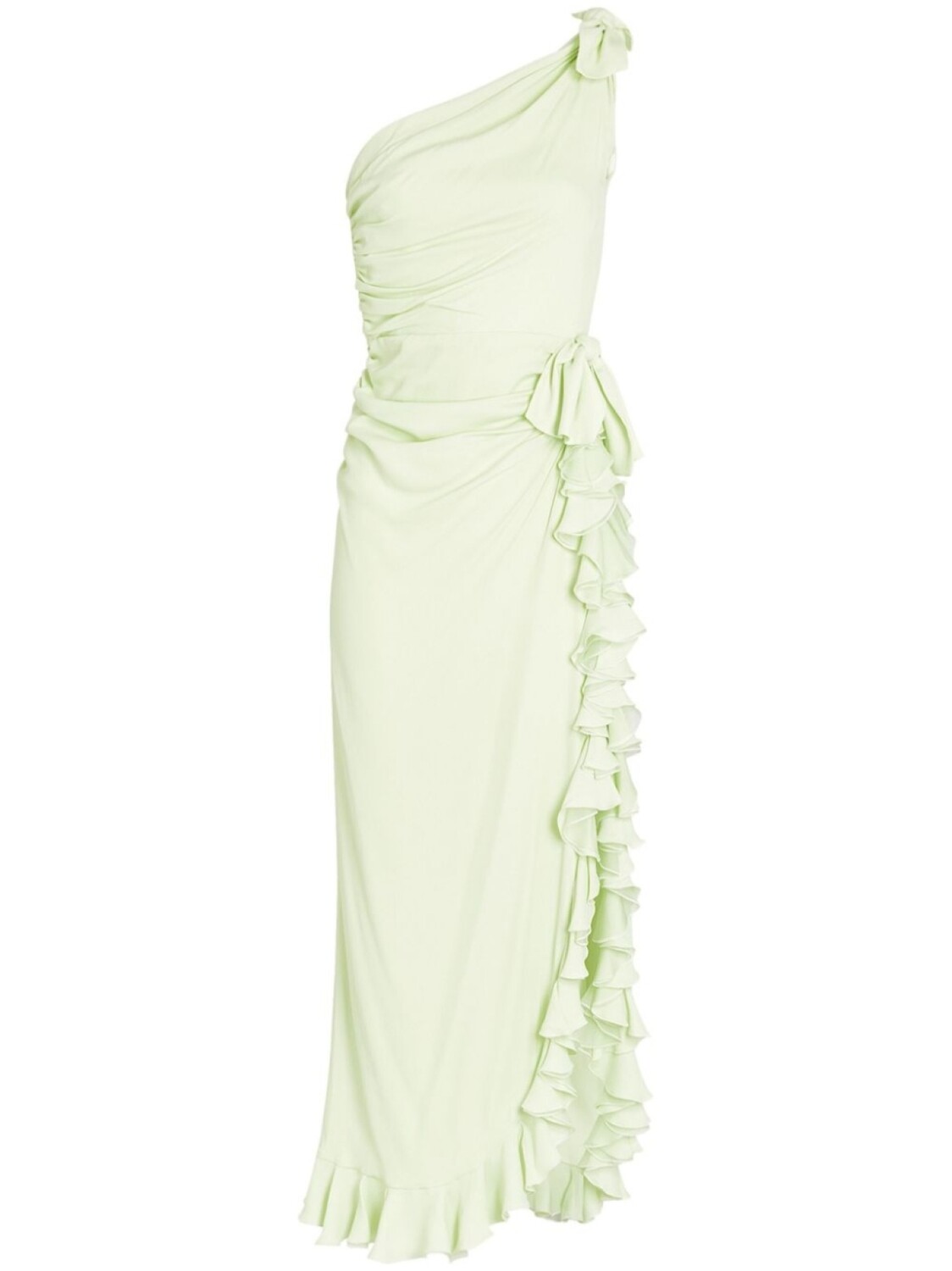 Giambattista Valli платье асимметричного кроя с оборками, зеленый
Giambattista Valli платье асимметричного кроя с оборками, зеленый