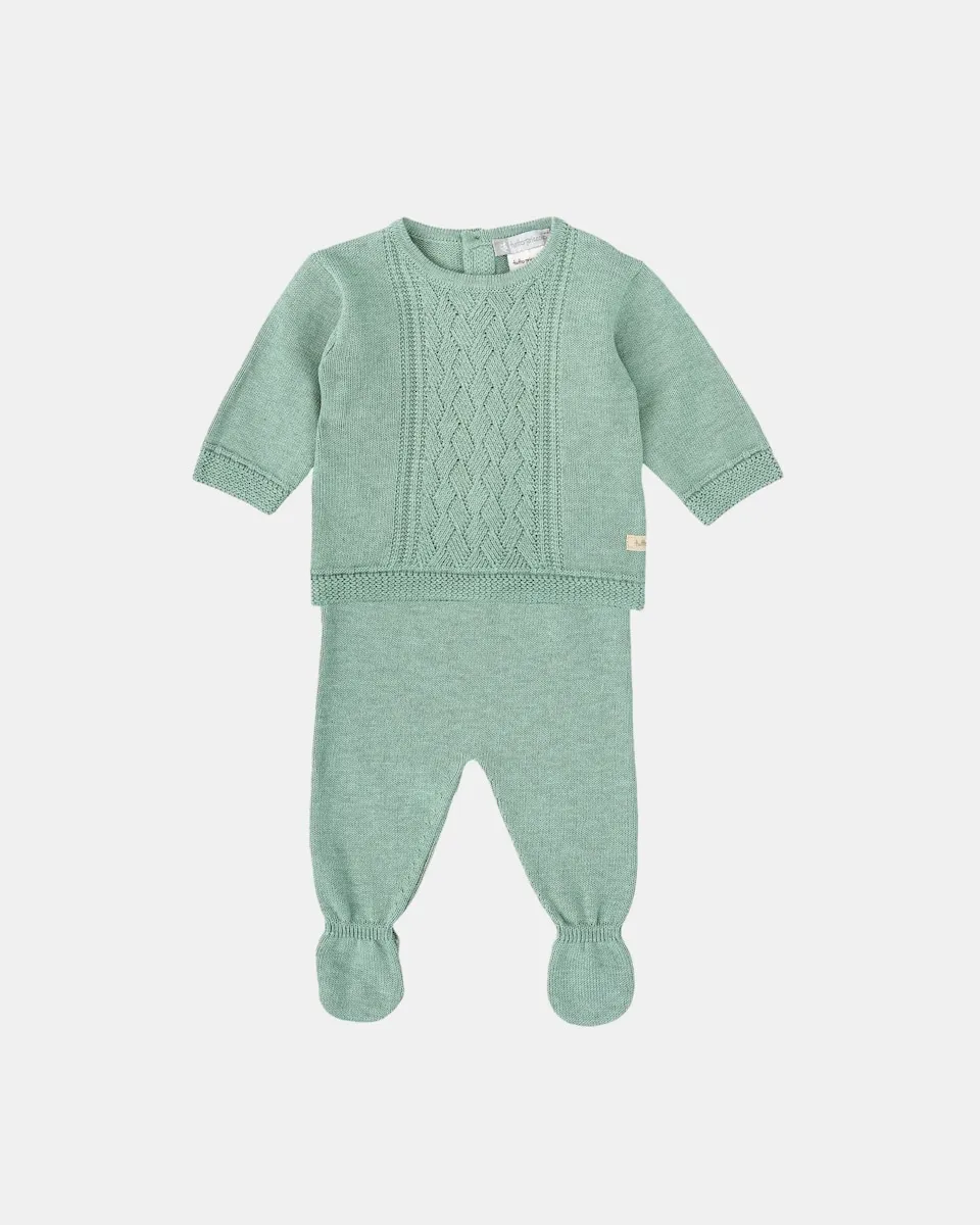 Детский комплект из двух частей с носочками Tutto Piccolo, зеленый
Детский комплект из двух частей с носочками Tutto Piccolo, зеленый