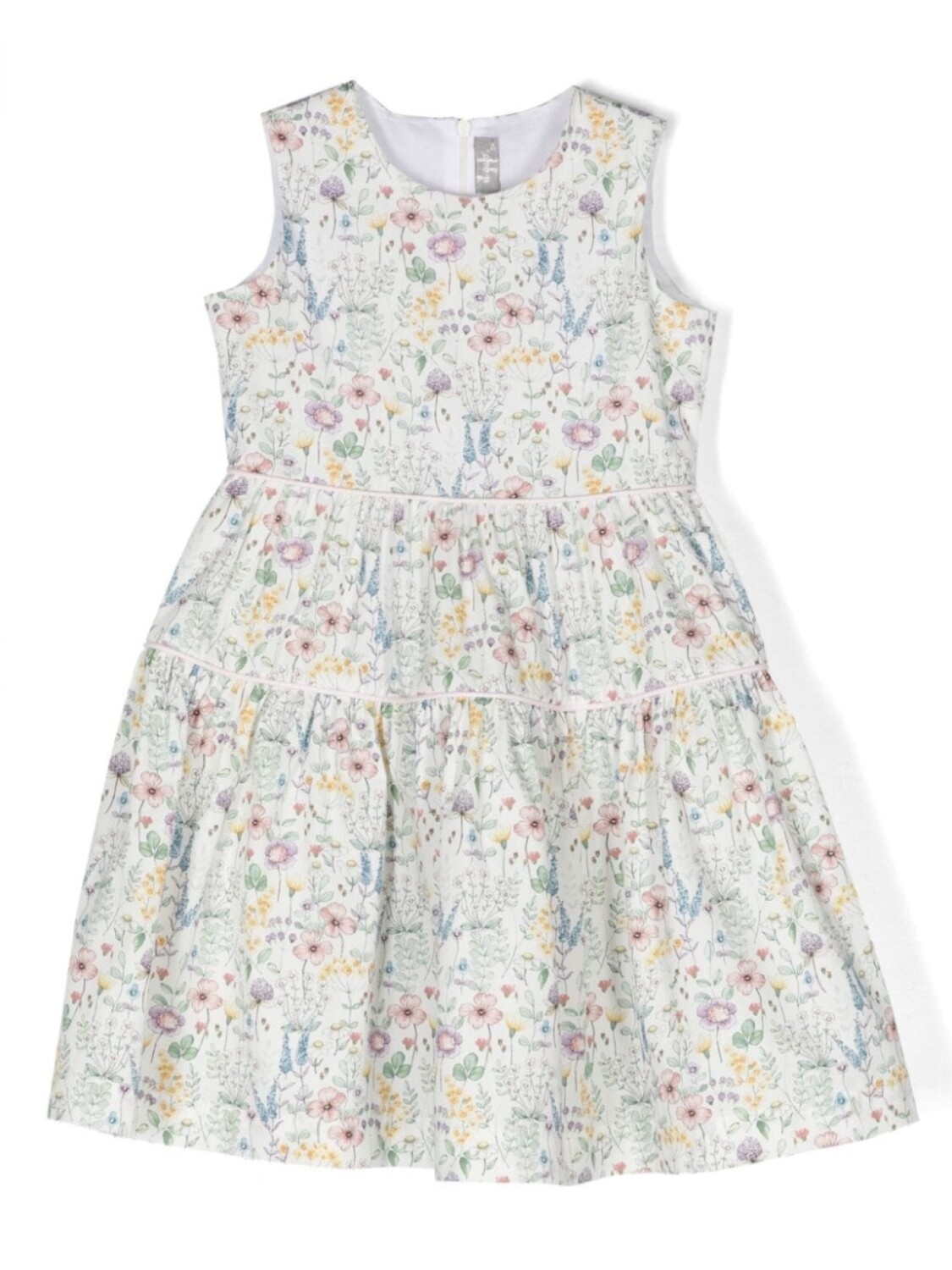 Il Gufo платье без рукавов с цветочным узором, белый
Il Gufo платье без рукавов с цветочным узором, белый