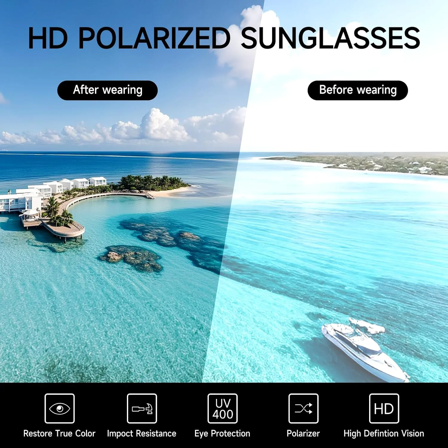 Поляризованные солнцезащитные очки MASDUN для женщин и мужчин в классическом ретро-стиле с защитой от УФ-излучения (3 шт.), Transparent Brown + Black + Tortoise
Поляризованные солнцезащитные очки MASDUN для женщин и мужчин в классическом ретро-стиле с защитой от УФ-излучения (3 шт.), Transparent Brown + Black + Tortoise