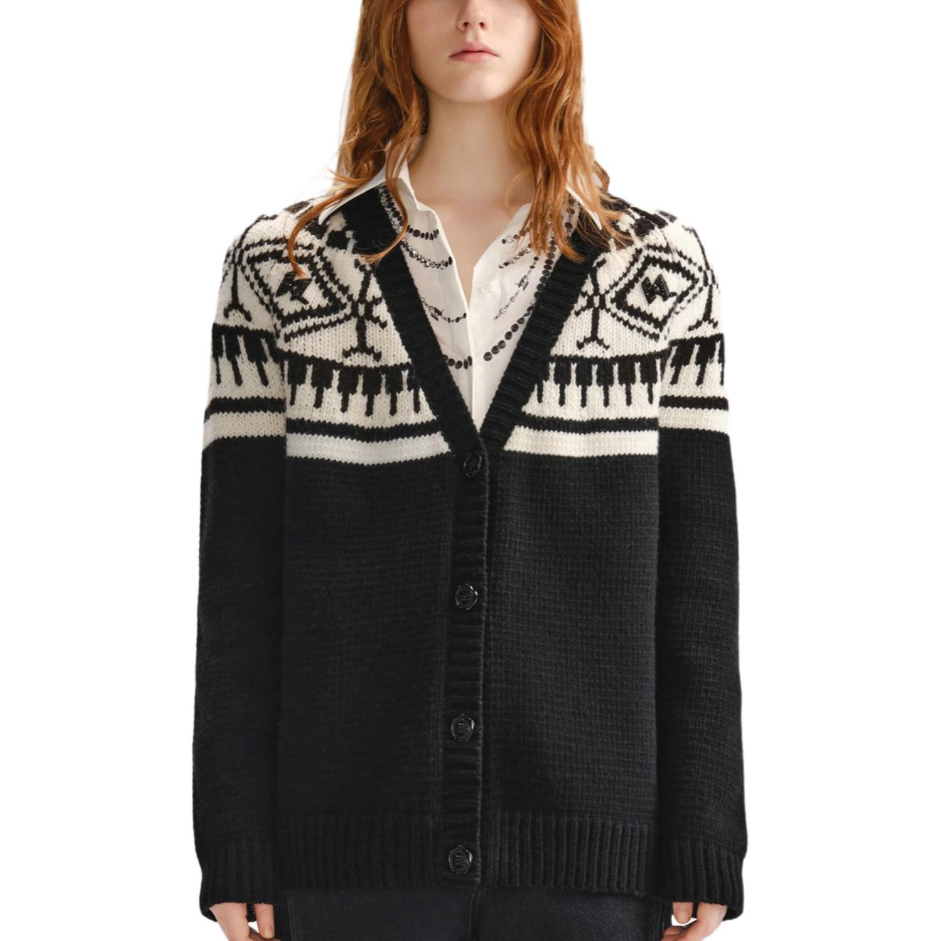 KARL LAGERFELD Вязаный свитер женский черно-белый KARL LAGERFELD / Karl Lagerfeld Jeans
KARL LAGERFELD Вязаный свитер женский черно-белый KARL LAGERFELD / Karl Lagerfeld Jeans