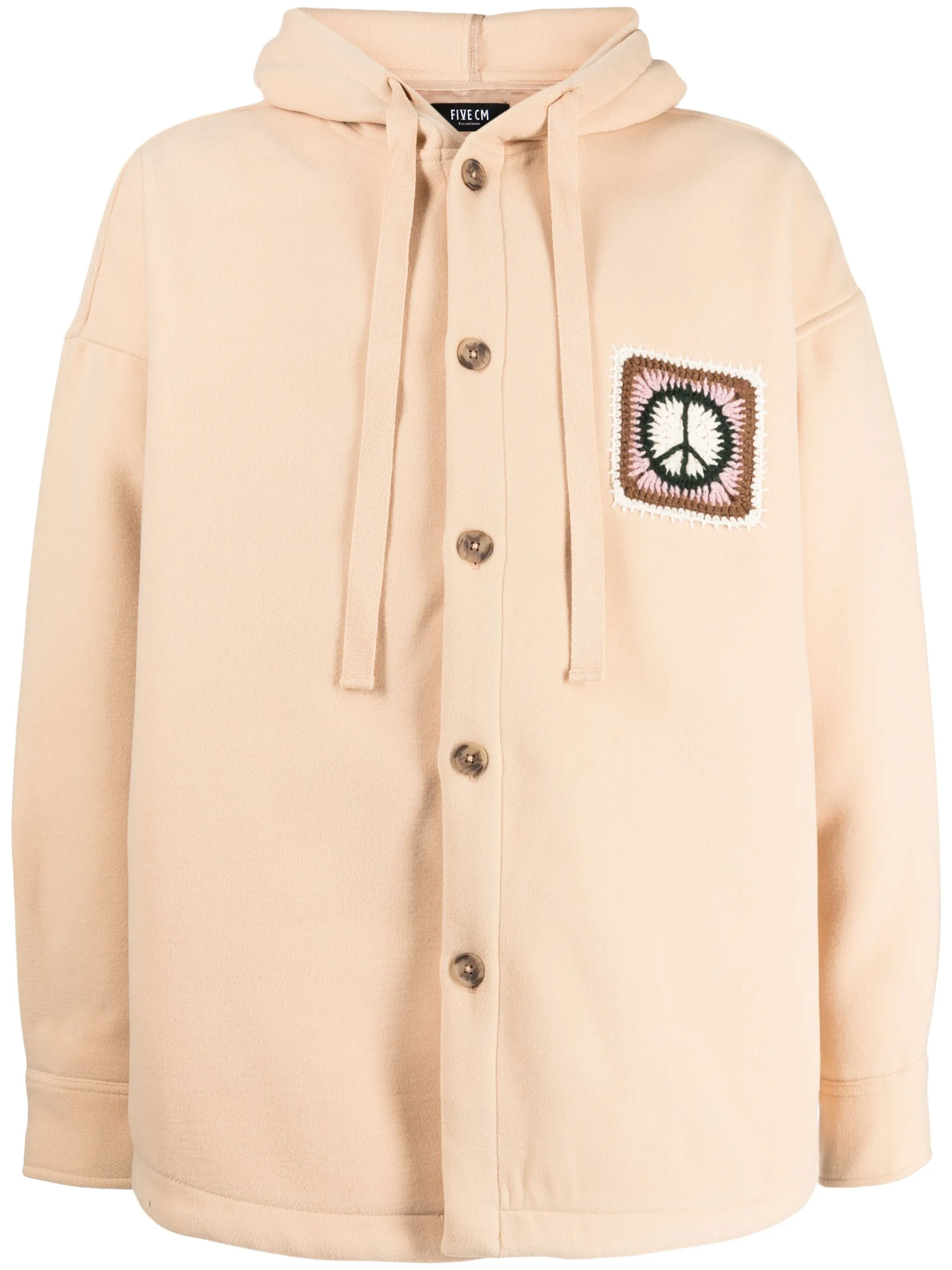 Худи на пуговицах с нашивкой в технике кроше Five Cm, оранжевый
Худи на пуговицах с нашивкой в технике кроше Five Cm, оранжевый