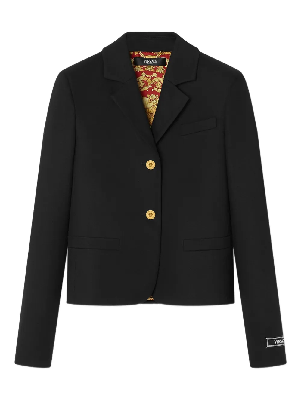 Пиджак на пуговицах VERSACE, черный
Пиджак на пуговицах VERSACE, черный
