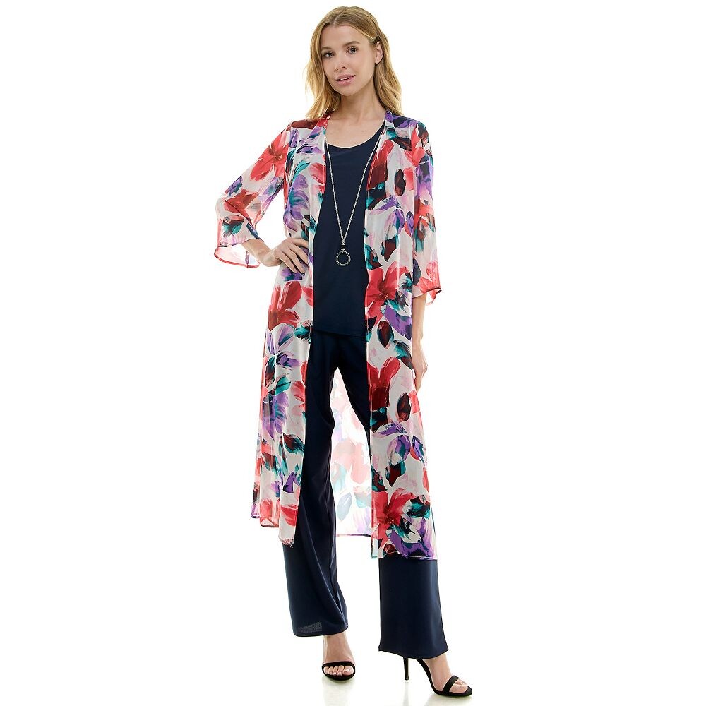 Женский комплект Luxology из 3 предметов: кардиган, майка и брюки, цвет Navy Red Green
Женский комплект Luxology из 3 предметов: кардиган, майка и брюки, цвет Navy Red Green