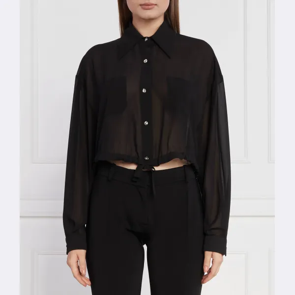 Укороченная рубашка Liu Jo, черный
Укороченная рубашка Liu Jo, черный