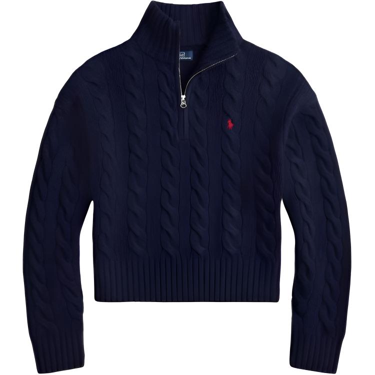 Полузастегнутый кабельный джемпер Polo Ralph Lauren, синий
Полузастегнутый кабельный джемпер Polo Ralph Lauren, синий