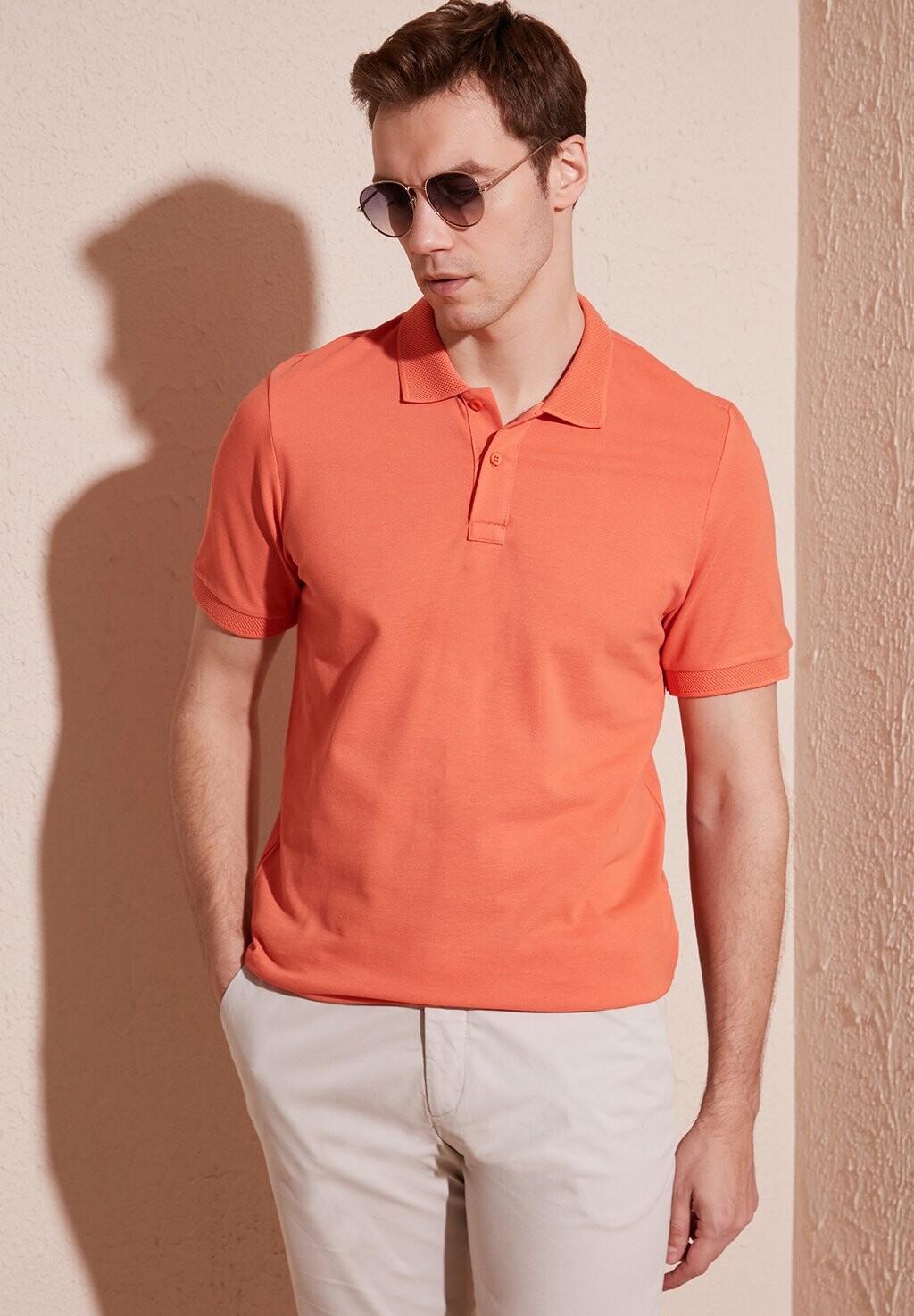Рубашка-поло Regular Buratti, оранжевая
Рубашка-поло Regular Buratti, оранжевая