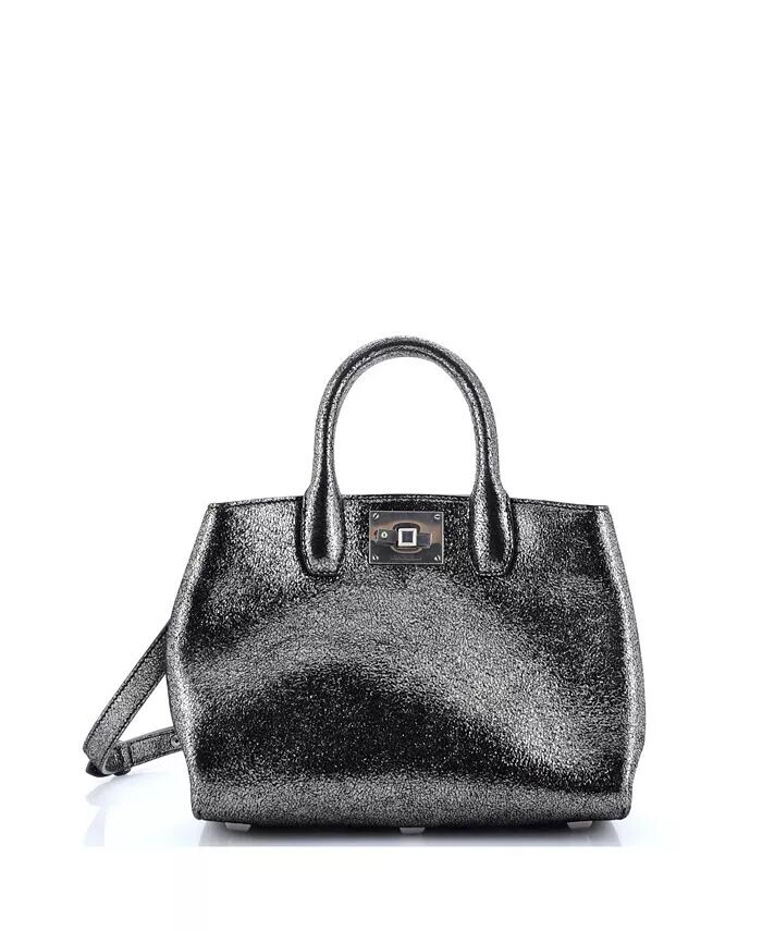 Маленькая сумка-портфель Studio Box из блестящей кожи Pre-Owned Salvatore Ferragamo, серебряный
Маленькая сумка-портфель Studio Box из блестящей кожи Pre-Owned Salvatore Ferragamo, серебряный