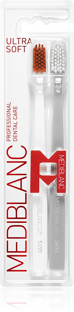 5490 ультрамягких зубных щеток ультрамягкие Mediblanc, white, grey 2 шт
5490 ультрамягких зубных щеток ультрамягкие Mediblanc, white, grey 2 шт
