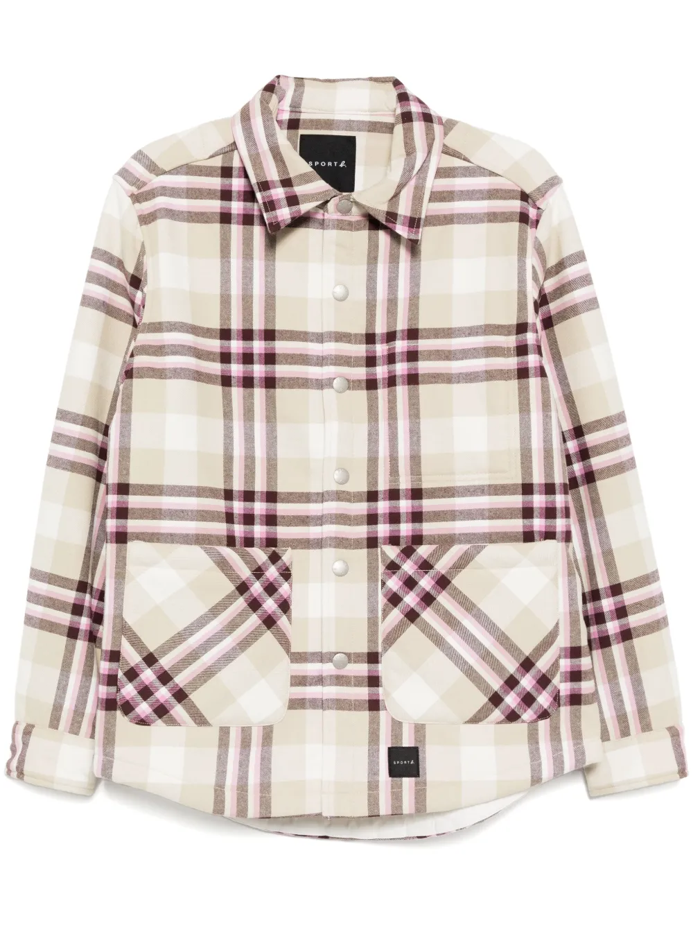 Куртка-рубашка в клетку SPORT b. by agnès b., нейтральный 
Куртка-рубашка в клетку SPORT b. by agnès b., нейтральный