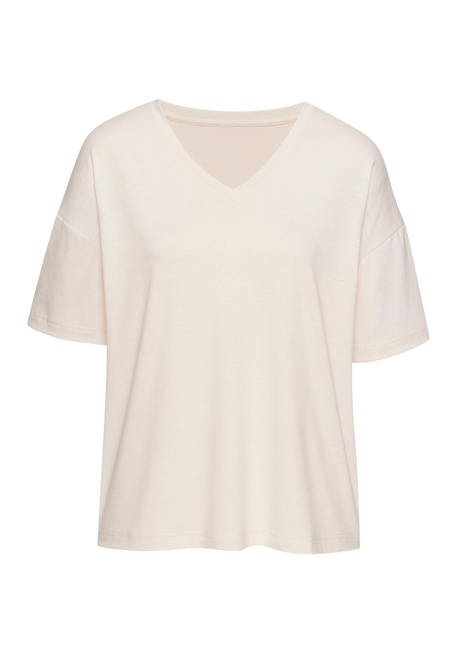 Пижамная рубашка LASCANA, бежевый
Пижамная рубашка LASCANA, бежевый