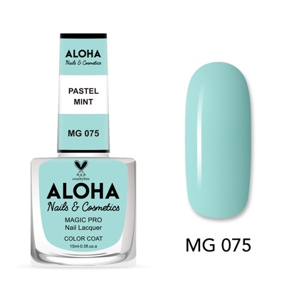 Лак для ногтей Magic Pro 15 мл - Mg 075 / Пастельная мята Aloha Nails & Cosmetics
Лак для ногтей Magic Pro 15 мл - Mg 075 / Пастельная мята Aloha Nails & Cosmetics
