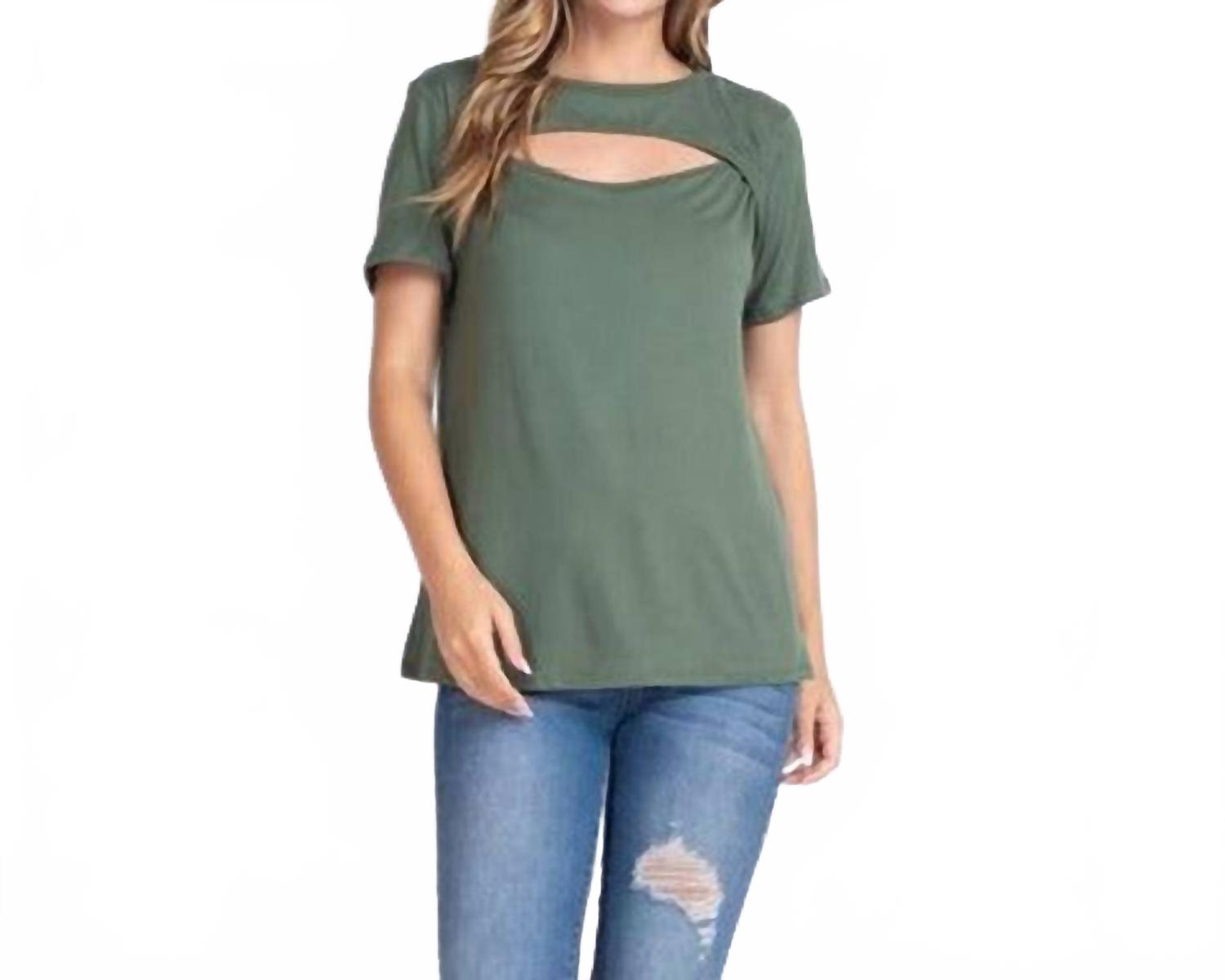 Футболка с вырезом и коротким рукавом в светло-оливковом цвете Wholesale Fashion Square
Футболка с вырезом и коротким рукавом в светло-оливковом цвете Wholesale Fashion Square