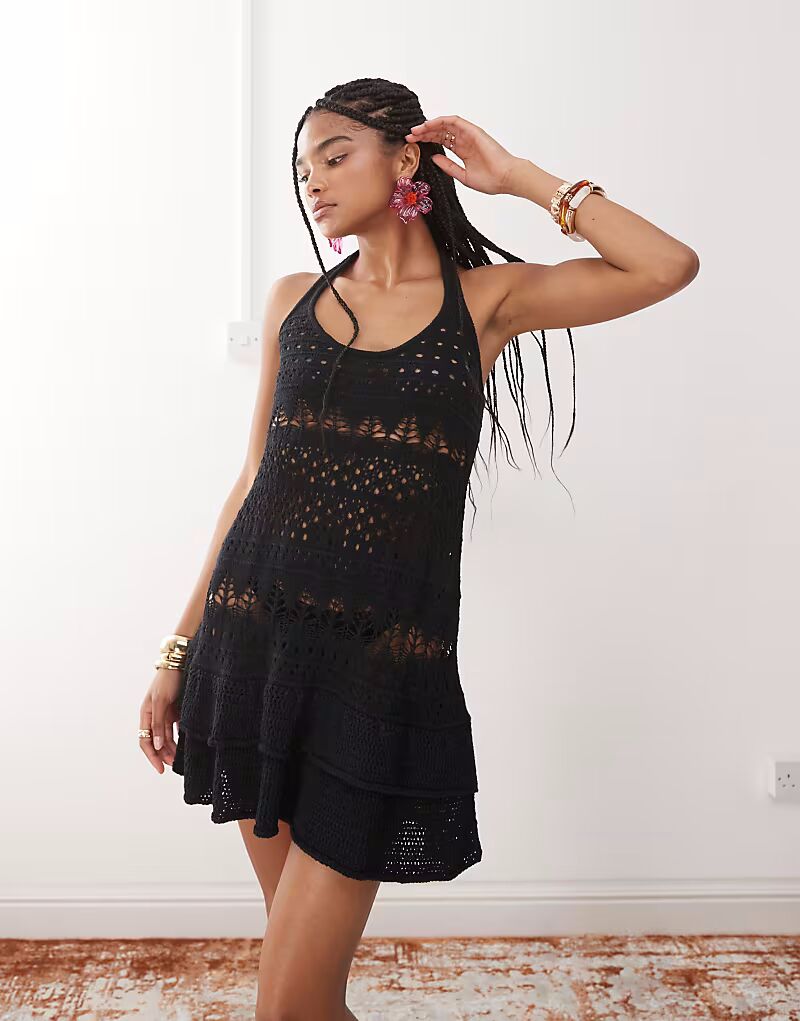 Мисс Селфридж мини-платье с оборками крючком черного цвета Miss Selfridge
Мисс Селфридж мини-платье с оборками крючком черного цвета Miss Selfridge