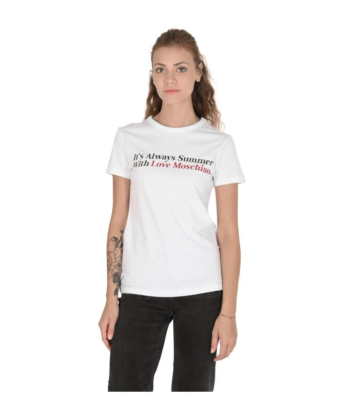 Летняя белая футболка с оригинальным дизайном. Love Moschino, белый
Летняя белая футболка с оригинальным дизайном. Love Moschino, белый