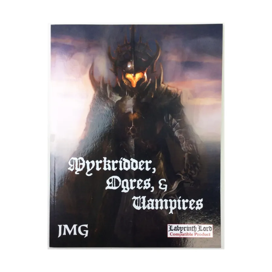 Myrkridder, Ogres, & Vampires, Labyrinth Lord (James Mishler Games), мягкая обложка
Myrkridder, Ogres, & Vampires, Labyrinth Lord (James Mishler Games), мягкая обложка