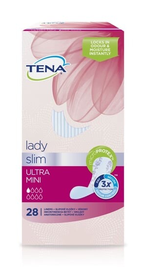 Специализированные вставки, 28 шт. Tena, Lady Slim Ultra Mini 
Специализированные вставки, 28 шт. Tena, Lady Slim Ultra Mini