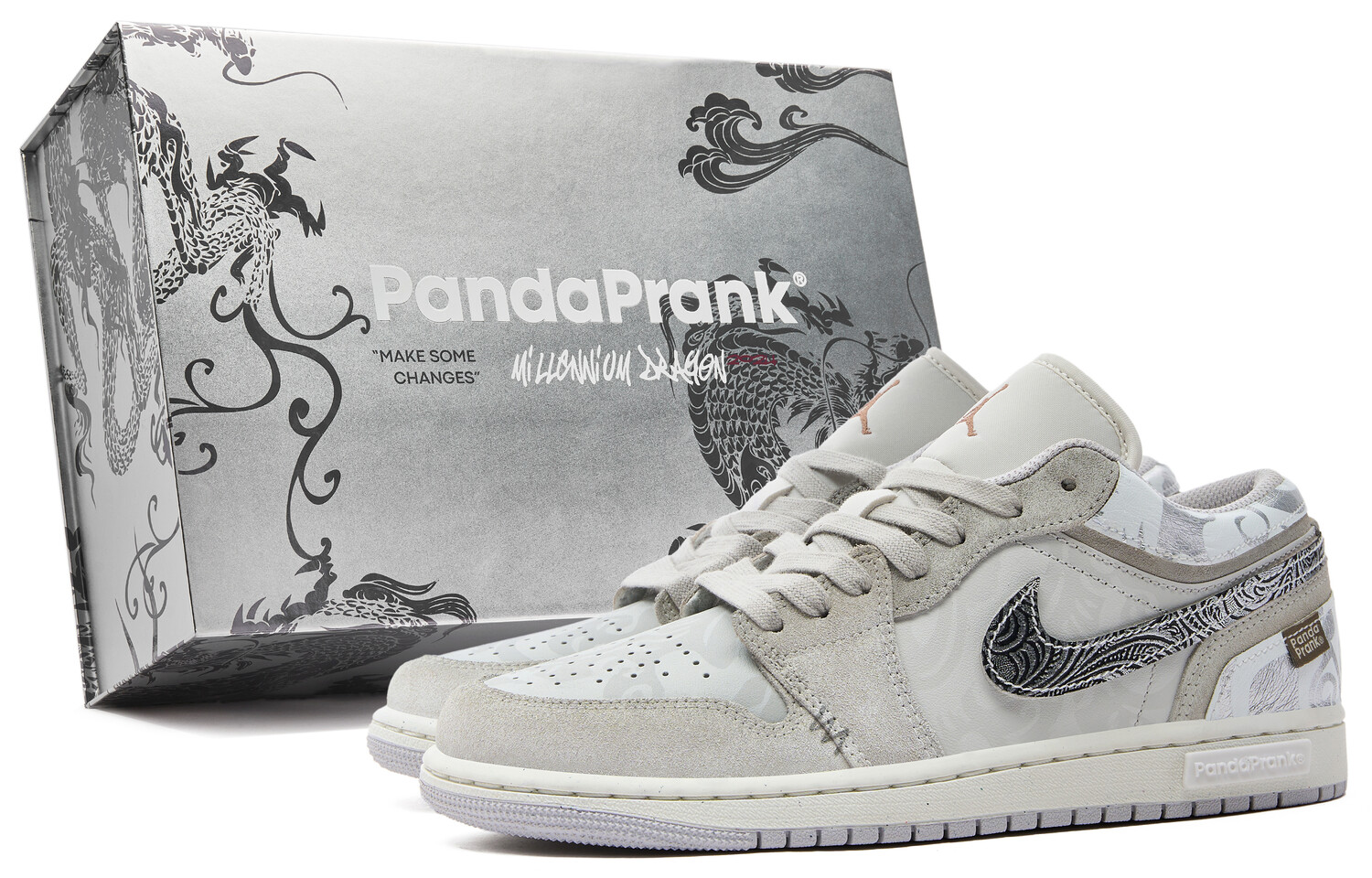 Кроссовки Air 1 для скейтбординга мужские с низким верхом белый/серый Jordan 
Кроссовки Air 1 для скейтбординга мужские с низким верхом белый/серый Jordan