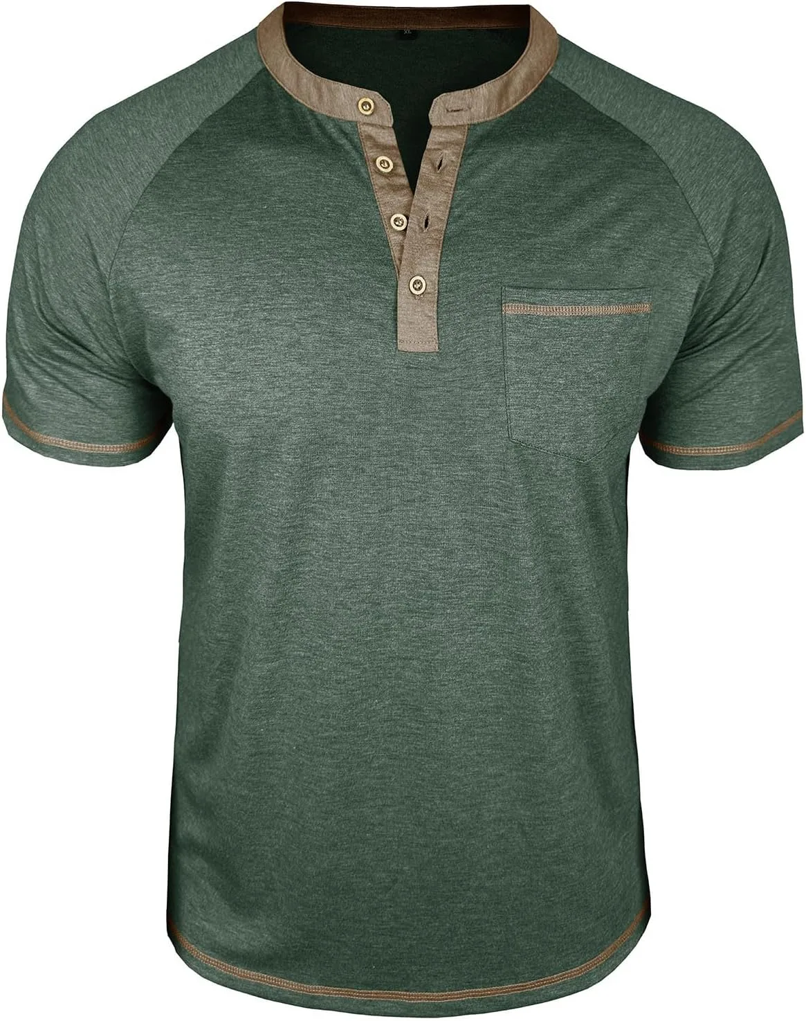 Мужская футболка хенли с коротким рукавом, летняя, легкая
Мужская футболка хенли с коротким рукавом, летняя, легкая