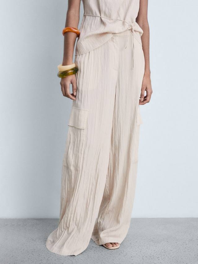 Армейские брюки с текстурой мойры Mango, бежевый
Армейские брюки с текстурой мойры Mango, бежевый