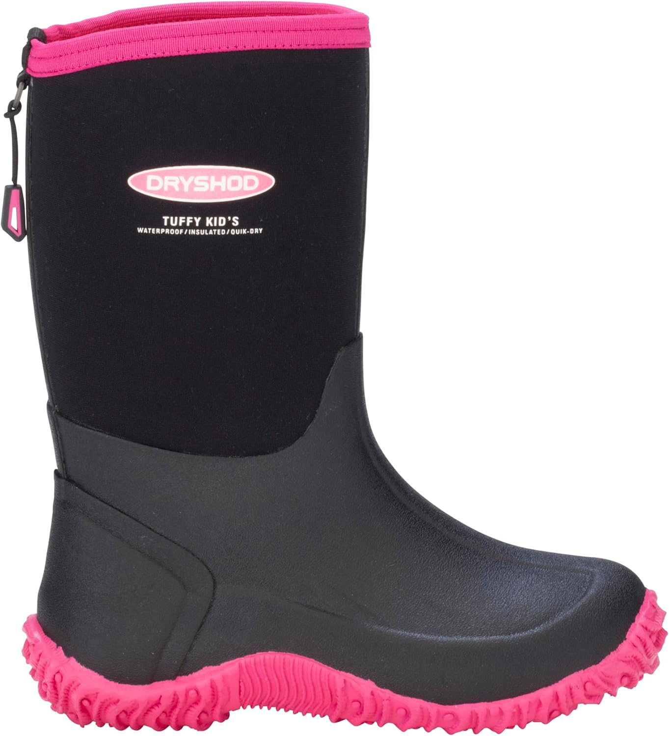 Детские резиновые сапоги Dryshod Tuffy для грязи и дождя, Водонепроницаемые, черный/розовый
Детские резиновые сапоги Dryshod Tuffy для грязи и дождя, Водонепроницаемые, черный/розовый