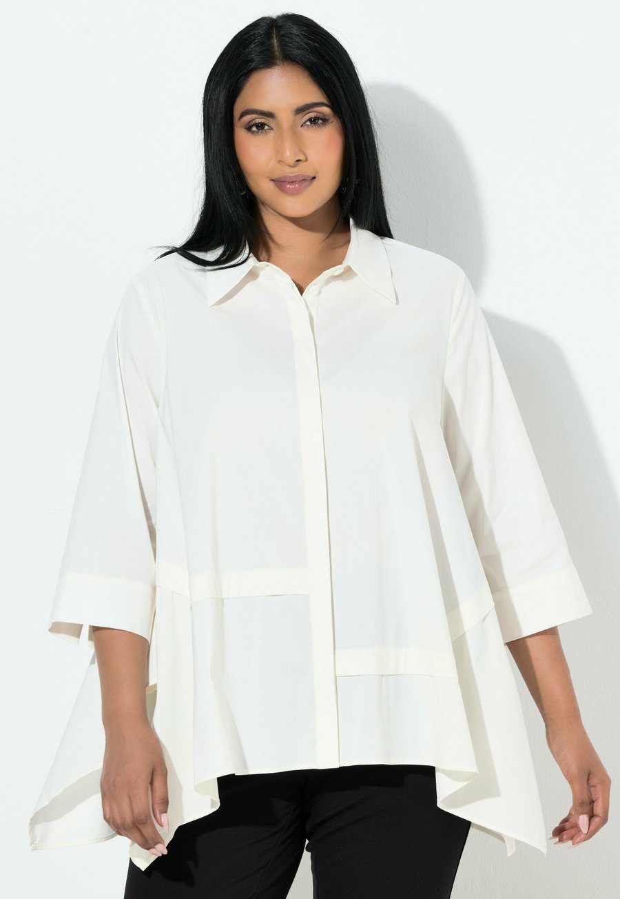 Блуза Ulla Popken ZIERNÄHTE, HEMDKRAGEN, 3/4-ARM, ASYMMETRISCH, Off-White/White
Блуза Ulla Popken ZIERNÄHTE, HEMDKRAGEN, 3/4-ARM, ASYMMETRISCH, Off-White/White