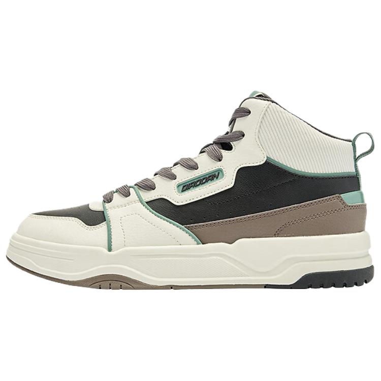 QIAODAN Кроссовки для скейтбординга с противоскользящим покрытием, износостойкие, мужские, белые, зеленые, коричневые 
QIAODAN Кроссовки для скейтбординга с противоскользящим покрытием, износостойкие, мужские, белые, зеленые, коричневые