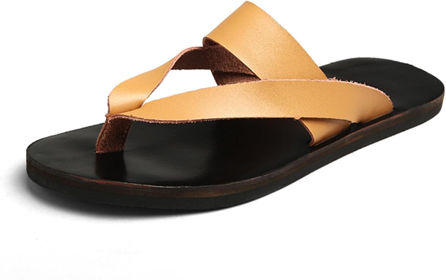 Мужские кожаные пляжные сандалии BANGTEUO, удобные шлепанцы на плоской подошве, с широким ремешком на щиколотке, для пляжа, отпуска, повседневного ношения летом, для дома и улицы, желтый
Мужские кожаные пляжные сандалии BANGTEUO, удобные шлепанцы на плоской подошве, с широким ремешком на щиколотке, для пляжа, отпуска, повседневного ношения летом, для дома и улицы, желтый