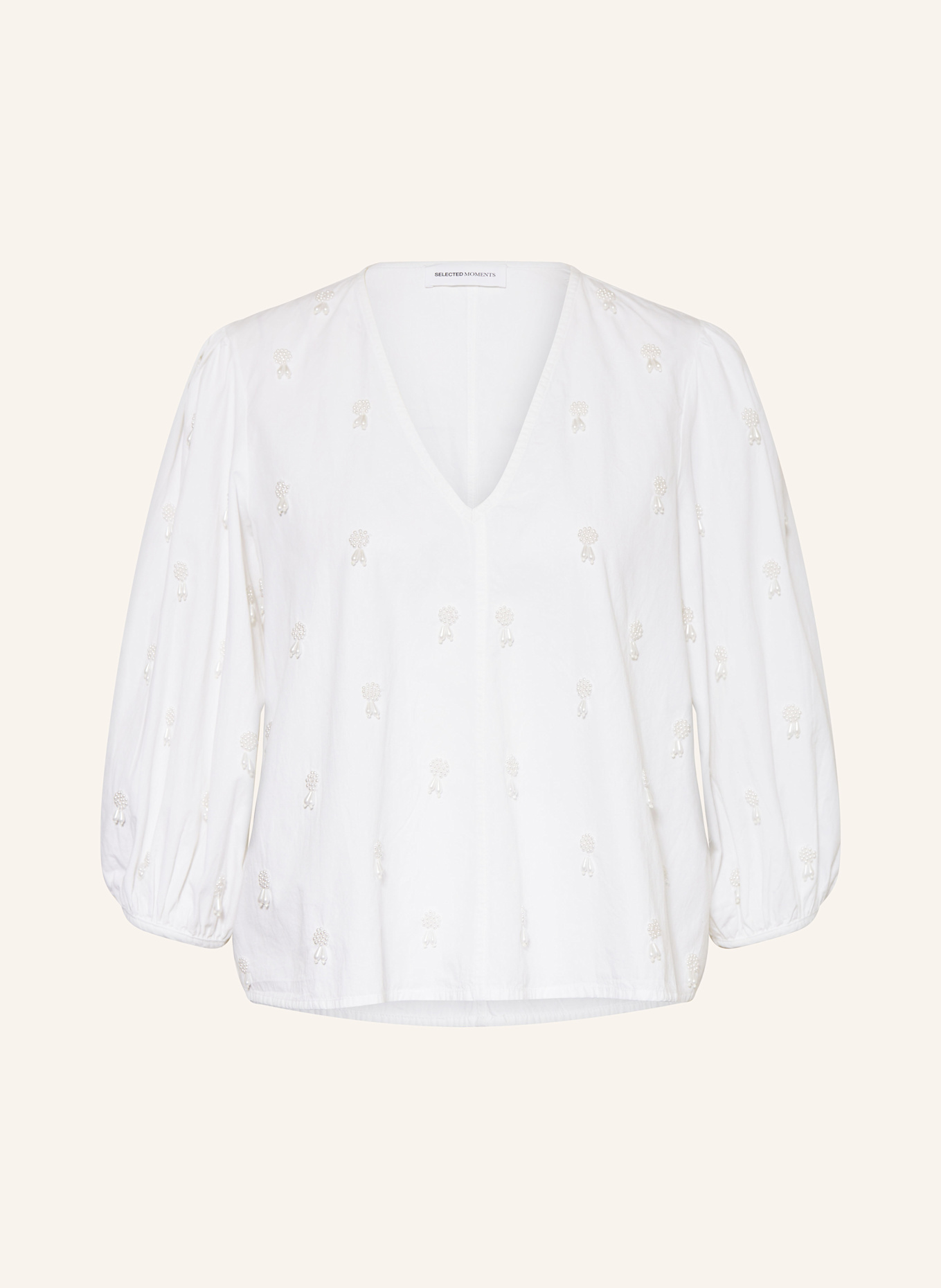 Блузка-Рубашка с рукавами 3/4 и декоративными жемчужинами Selected Femme, белый
Блузка-Рубашка с рукавами 3/4 и декоративными жемчужинами Selected Femme, белый
