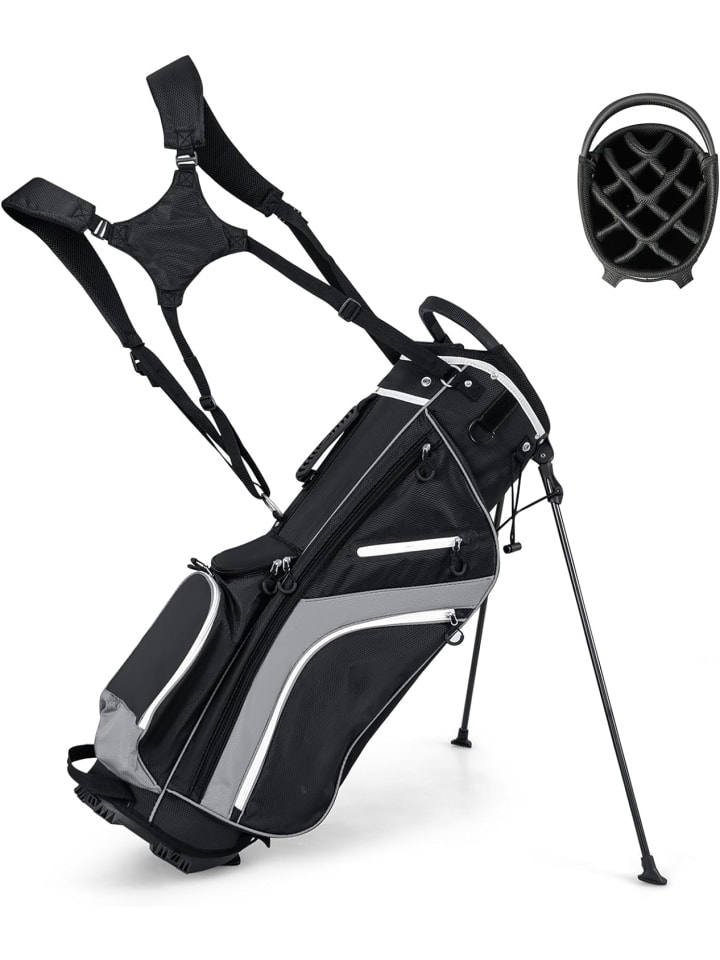COSTWAY Сумка для гольфа на 14 отделений, серого цвета
COSTWAY Сумка для гольфа на 14 отделений, серого цвета