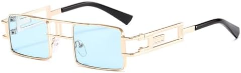 Модные прямоугольные солнцезащитные очки для женщин и мужчин, маленькие, черные, в стиле стимпанк, солнцезащитные очки для женщин, защита от ультрафиолета UV400 MTZJH, C5 Gold Blue
Модные прямоугольные солнцезащитные очки для женщин и мужчин, маленькие, черные, в стиле стимпанк, солнцезащитные очки для женщин, защита от ультрафиолета UV400 MTZJH, C5 Gold Blue