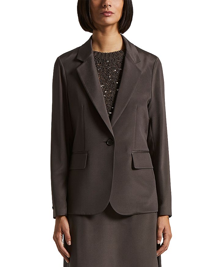 Однобортный жакет Peserico, черный
Однобортный жакет Peserico, черный