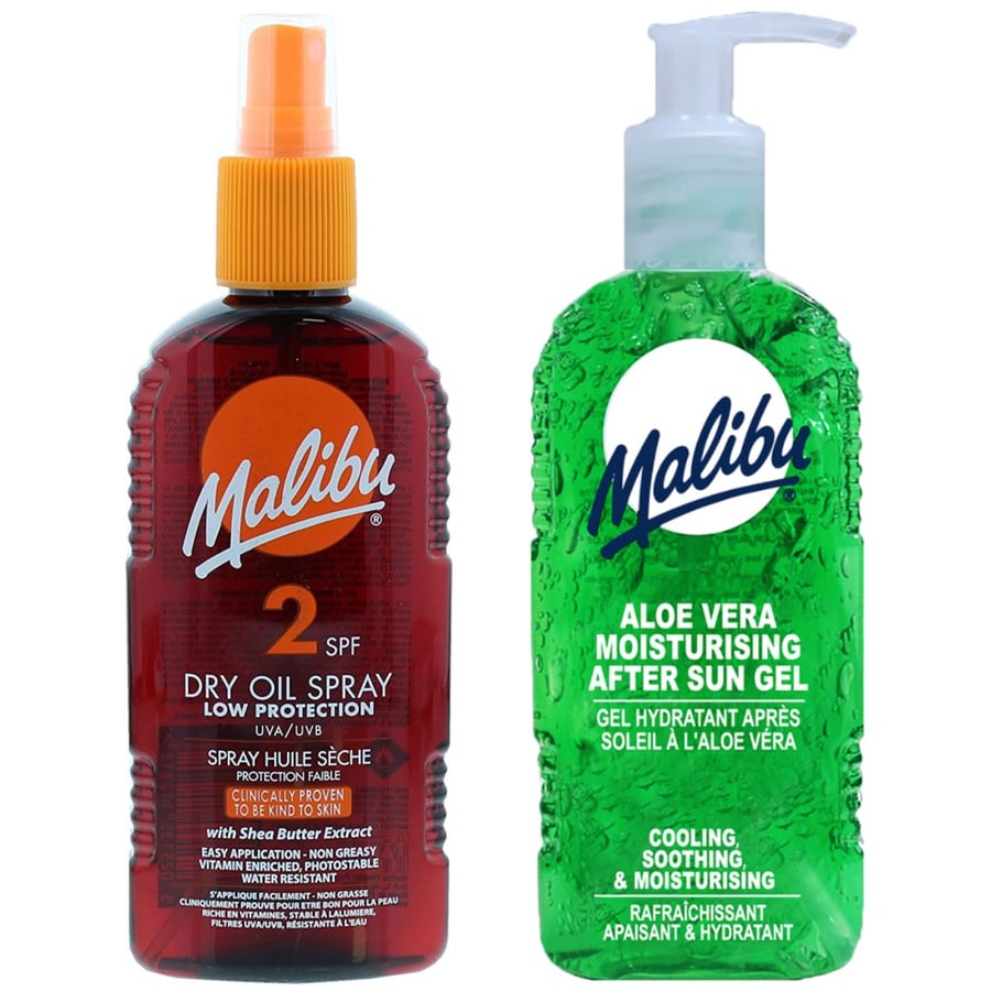 Масло для загара Malibu SPF2 200 мл + Гель после загара с алоэ 200 мл
Масло для загара Malibu SPF2 200 мл + Гель после загара с алоэ 200 мл