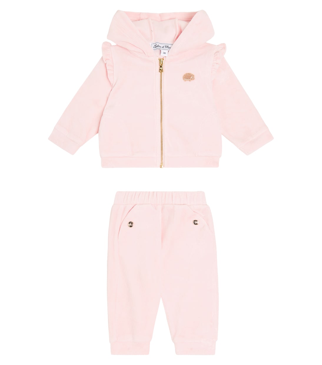 Детский спортивный костюм из бархата с добавлением хлопка Tartine et Chocolat, Rose Pale
Детский спортивный костюм из бархата с добавлением хлопка Tartine et Chocolat, Rose Pale