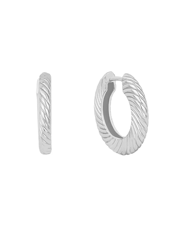 Текстурированные серьги-кольца на шарнирах And Now This, silver
Текстурированные серьги-кольца на шарнирах And Now This, silver