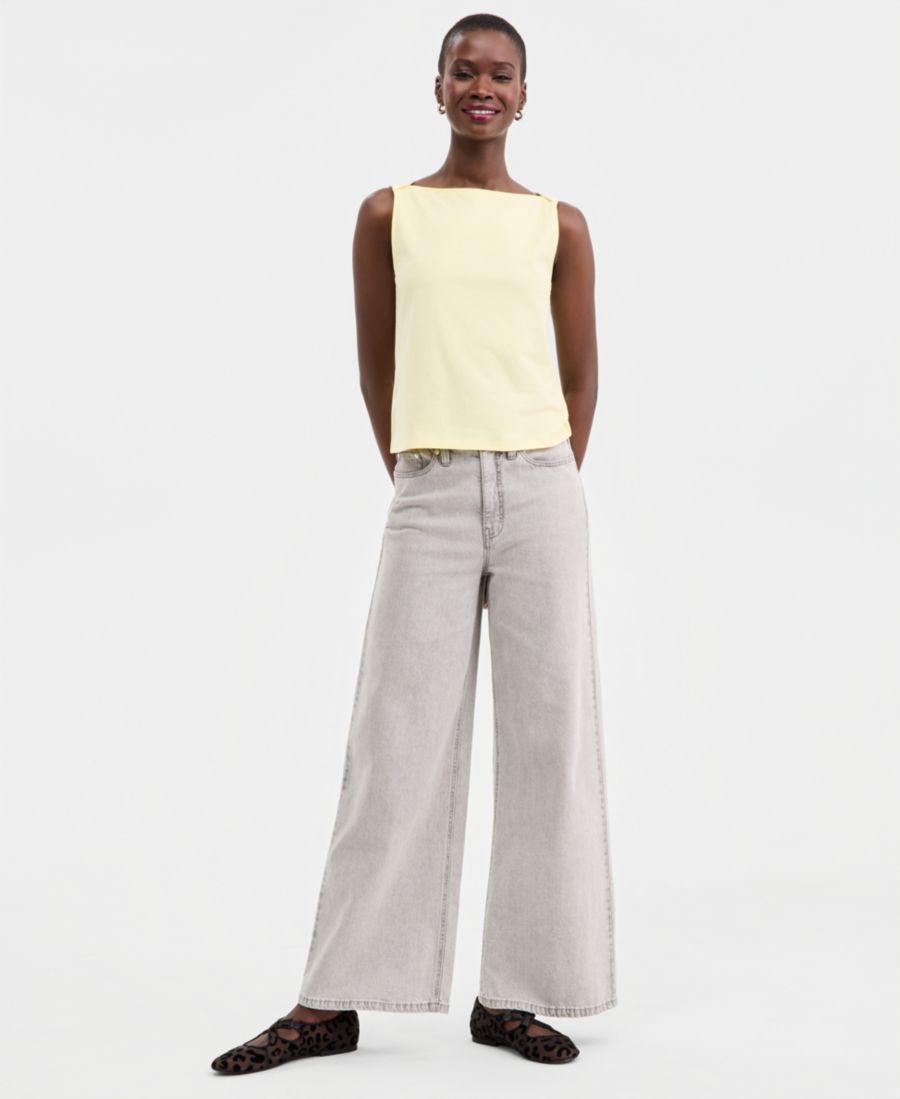 Женская вязаная блузка без рукавов с вырезом-лодочкой On 34th, Light Daffodil
Женская вязаная блузка без рукавов с вырезом-лодочкой On 34th, Light Daffodil