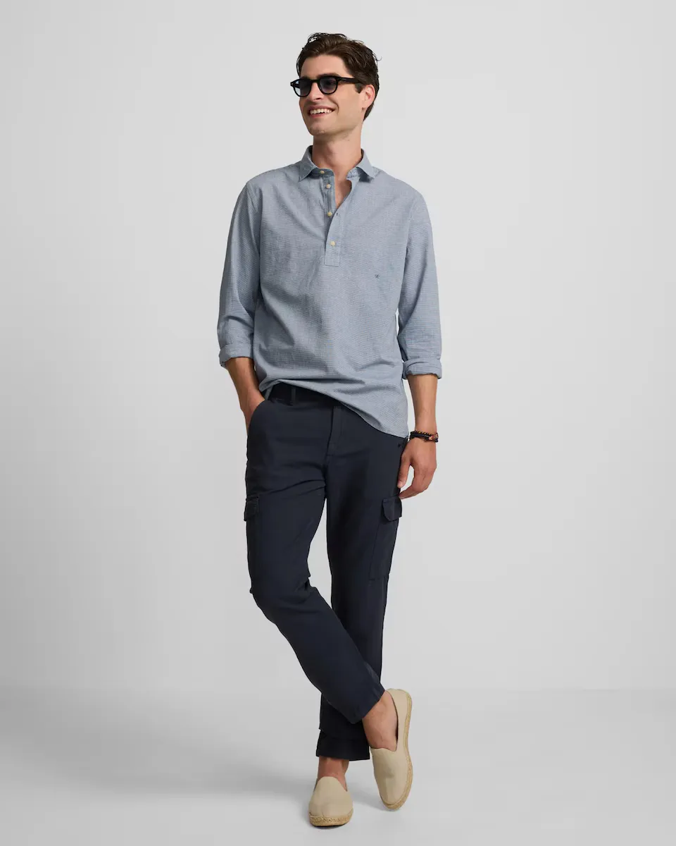 Мужские спортивные брюки-карго из льняной ткани индиго Silbon, индиго/синий
Мужские спортивные брюки-карго из льняной ткани индиго Silbon, индиго/синий