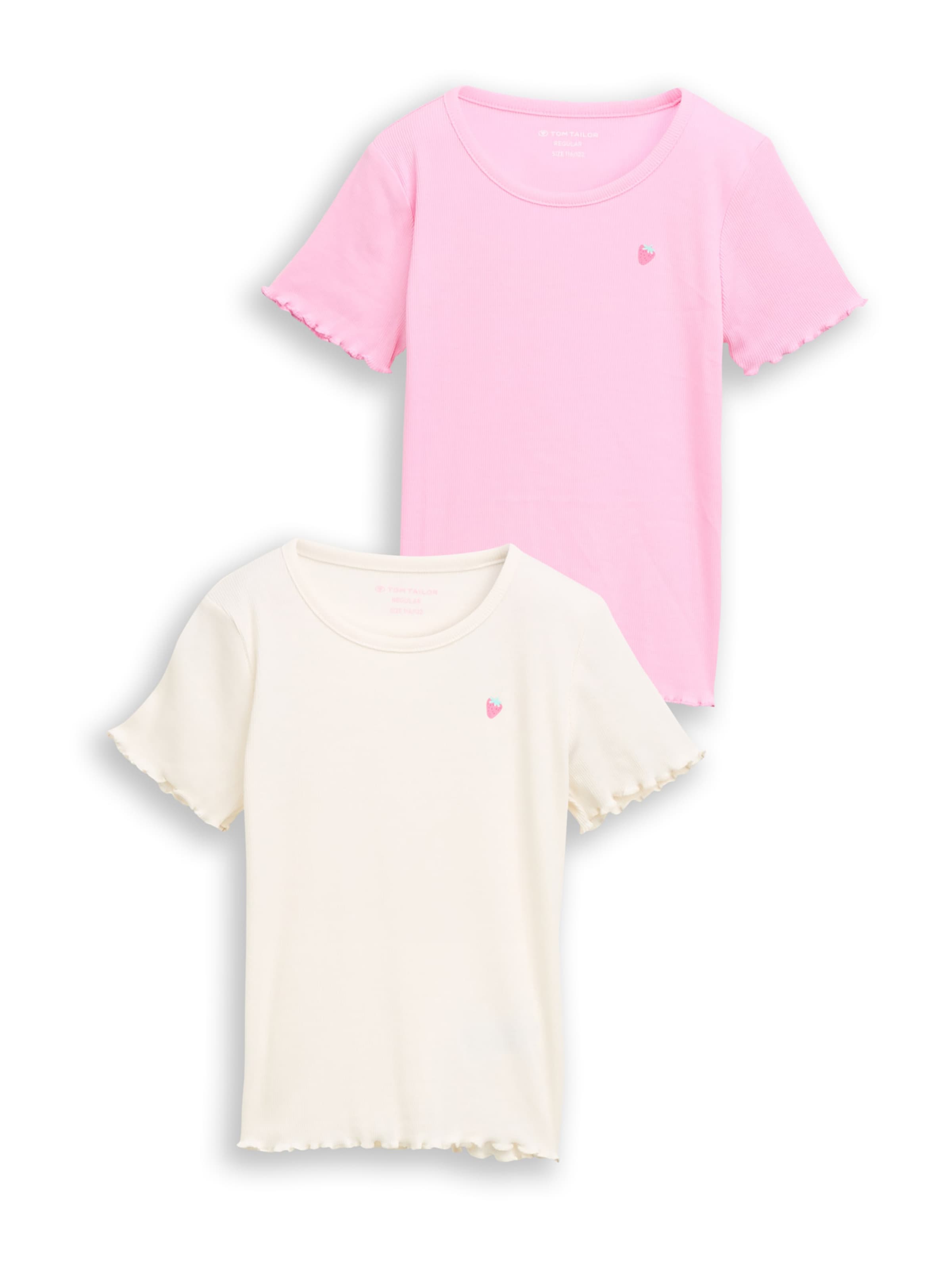 TOM TAILOR Футболка в светло-розовом и натуральном белом
TOM TAILOR Футболка в светло-розовом и натуральном белом