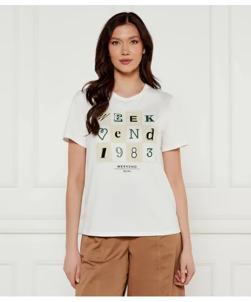 Футболка с йеной Straight fit Weekend Maxmara, белый
Футболка с йеной Straight fit Weekend Maxmara, белый