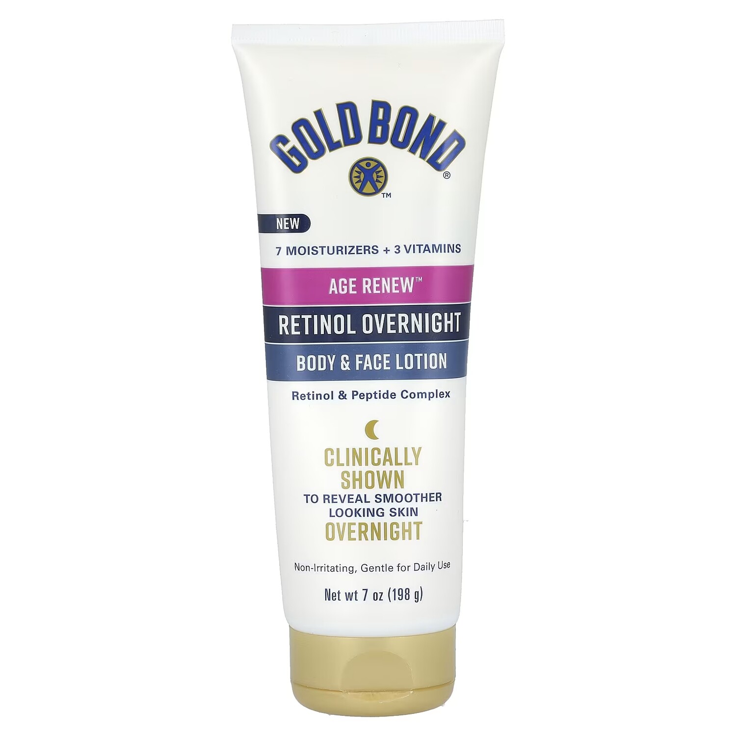 Ночной лосьон для тела и лица Gold Bond Age Renew Retinol, 7 унций (198 г) 
Ночной лосьон для тела и лица Gold Bond Age Renew Retinol, 7 унций (198 г)