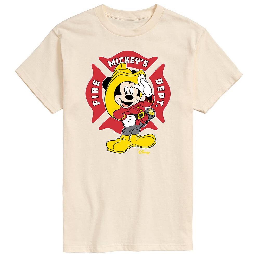 Мужская футболка с рисунком Микки Мауса Disney's Fire Dept., цвет Cream
Мужская футболка с рисунком Микки Мауса Disney's Fire Dept., цвет Cream