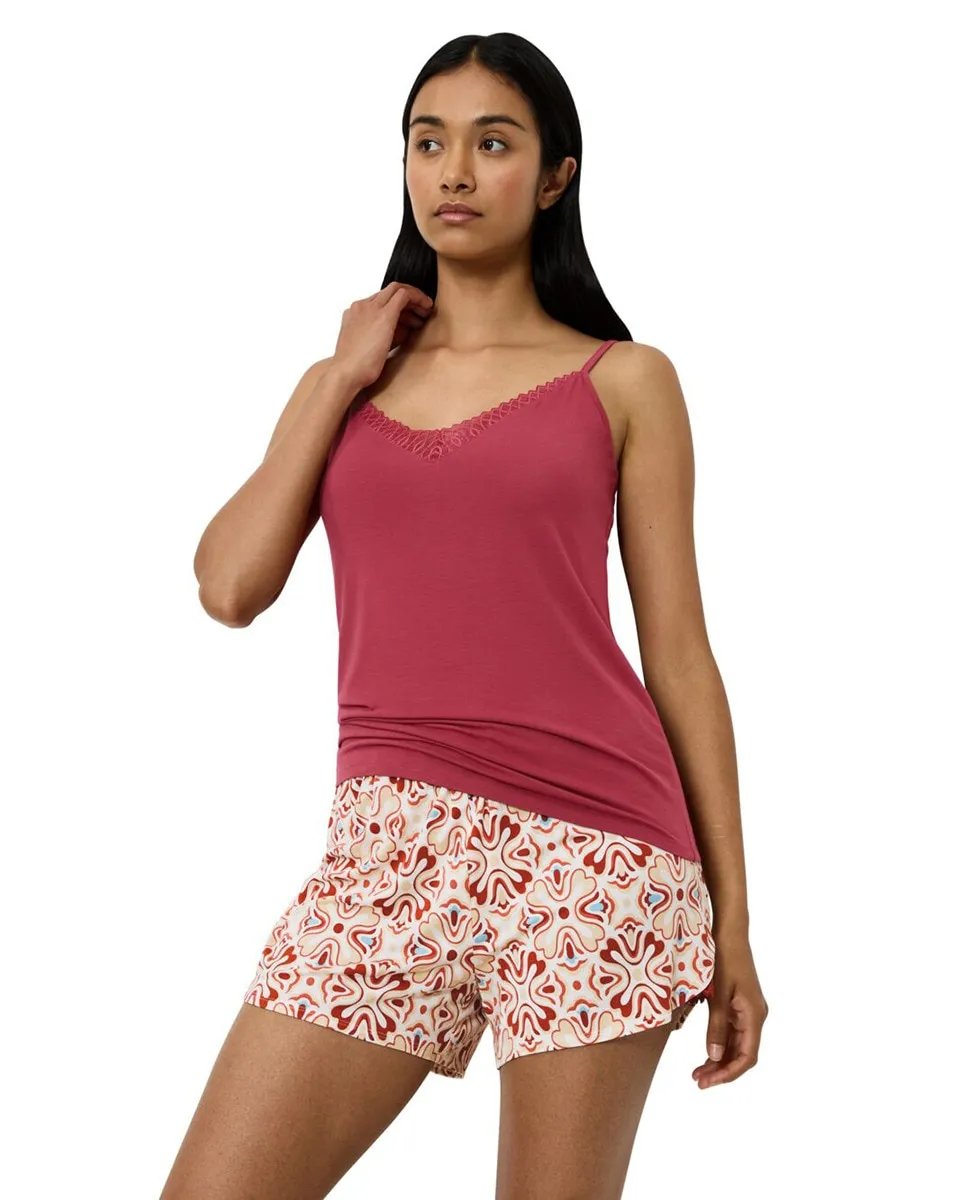 Пижамный топ из модала TENCEL в полоску с нежной кружевной вставкой Triumph, красный
Пижамный топ из модала TENCEL в полоску с нежной кружевной вставкой Triumph, красный