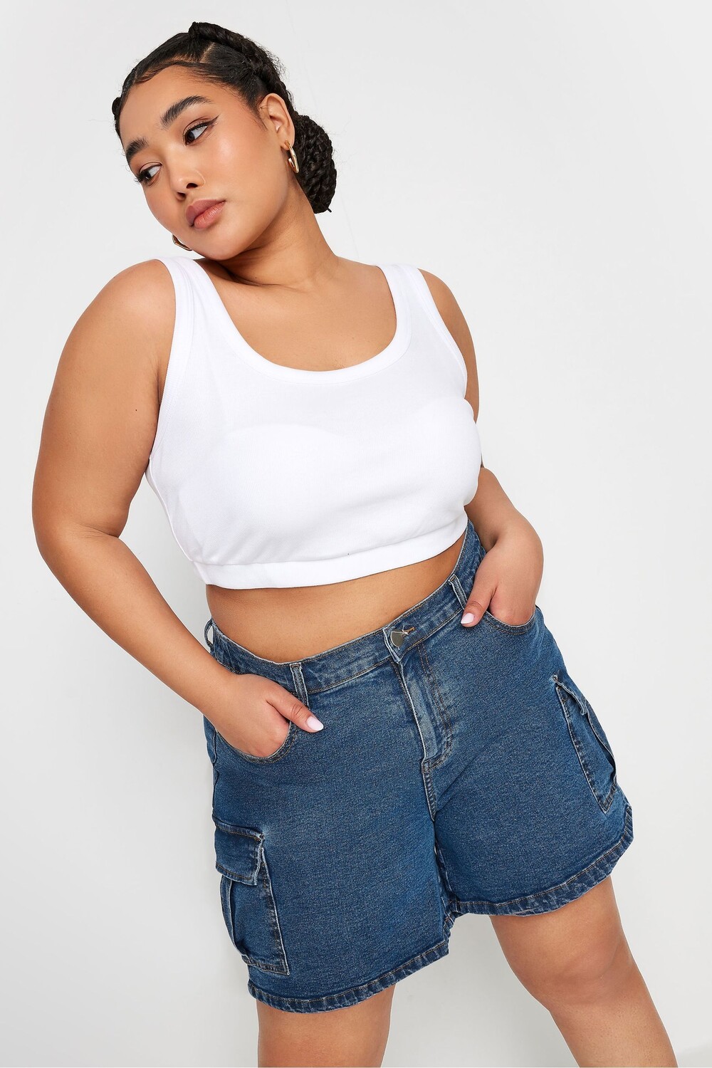 Джинсовые шорты карго Yours, синий
Джинсовые шорты карго Yours, синий