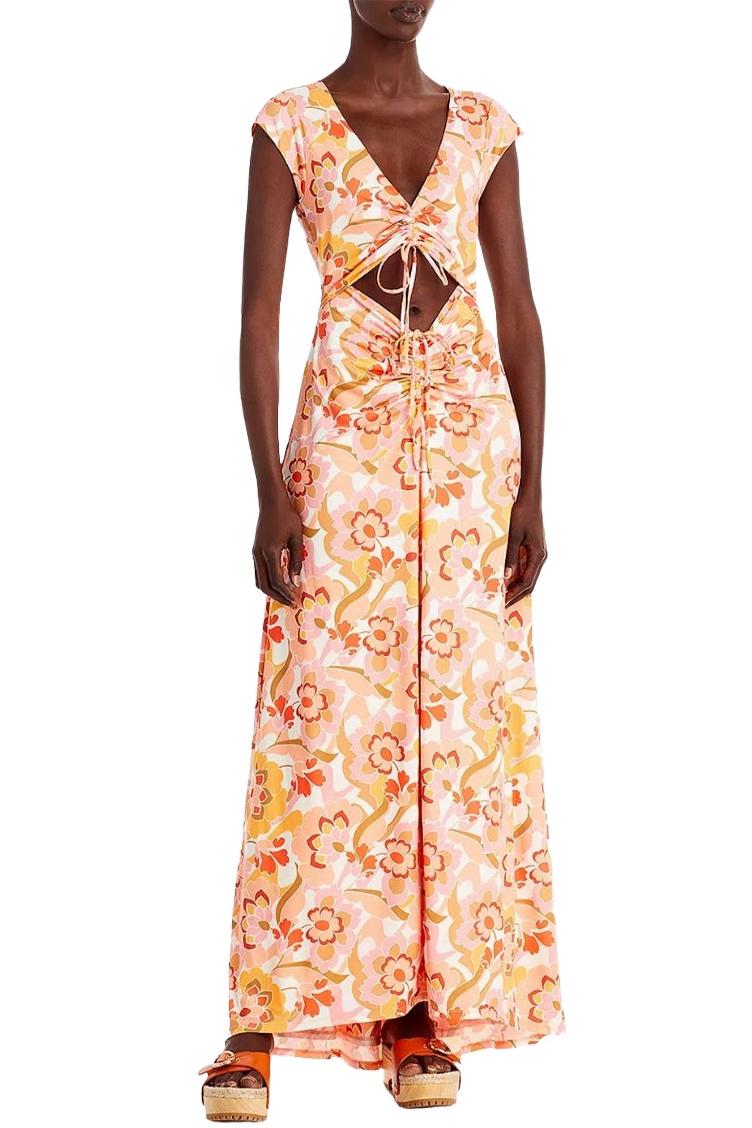 Платье макси Lizette с ажурными вставками из струящегося трикотажа в винтажном коралловом цветочном принте AFRM
Платье макси Lizette с ажурными вставками из струящегося трикотажа в винтажном коралловом цветочном принте AFRM